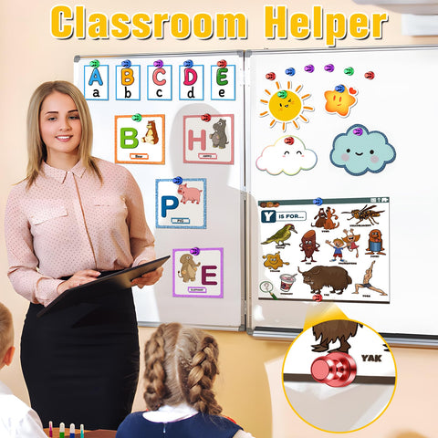 VNDUEEY magnetic push pins for kitchen and office organization