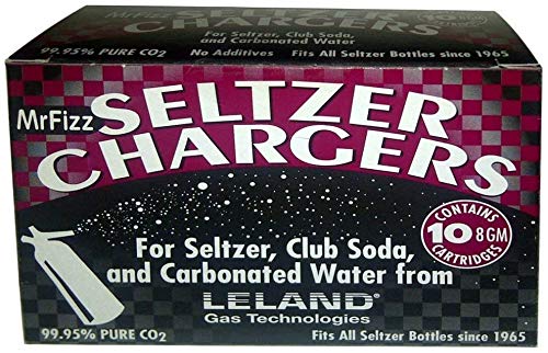 Vnook Leland soda chargers in silver for quick, reliable CO2 carbonation at home