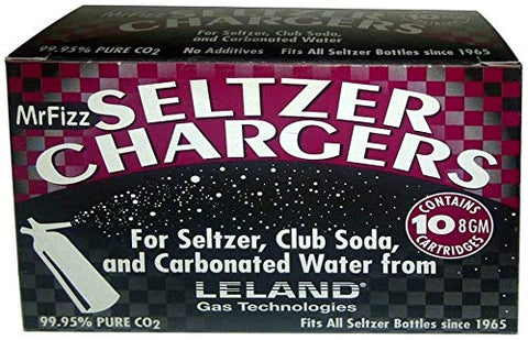 Vnook Leland soda chargers in silver for quick, reliable CO2 carbonation at home