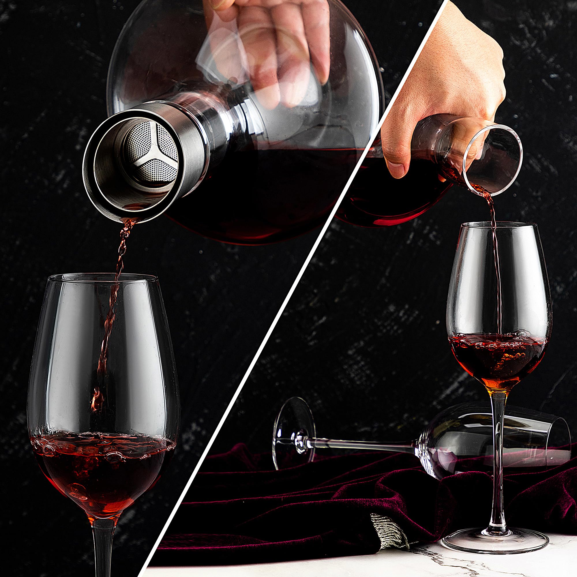 VnoPerito hand-blown glass adds artisanal character to wine rituals