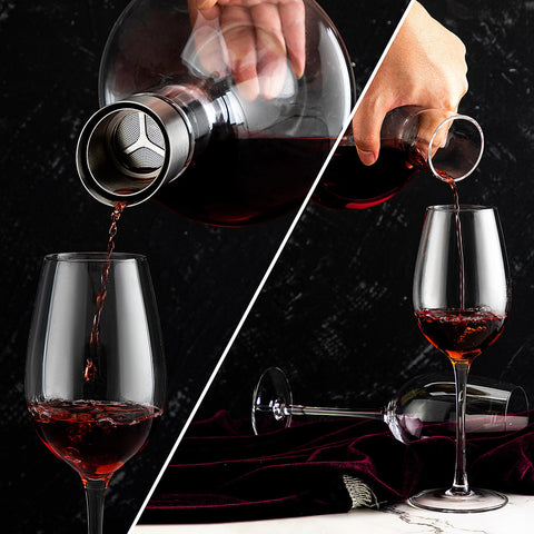VnoPerito hand-blown glass adds artisanal character to wine rituals