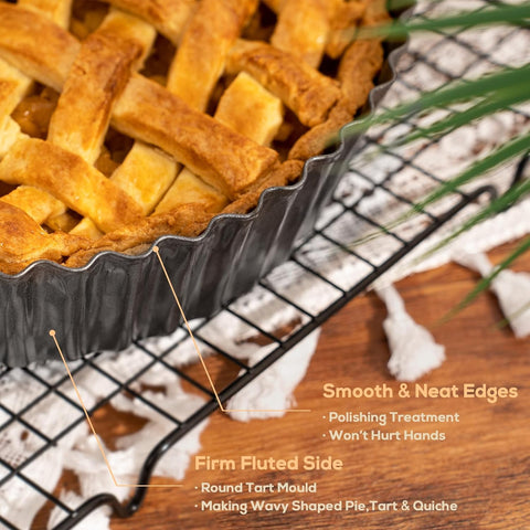 Vnray apple pie and dessert pan suitable for fruit pies and tarts