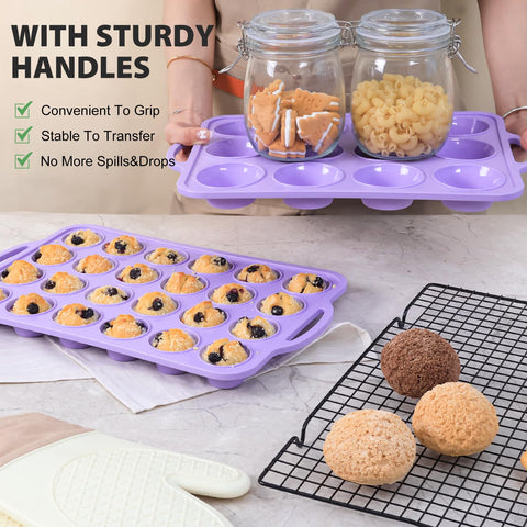 Vnray BPA-free silicone muffin pan for safe baking