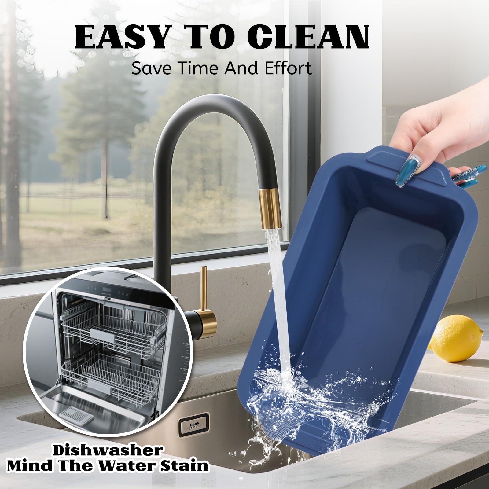 Vnray cinnamon raisin pan enables easy, mess-free baking.