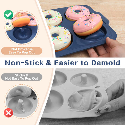 Vnray food-grade silicone that is BPA-free and oven safe for versatile recipes.