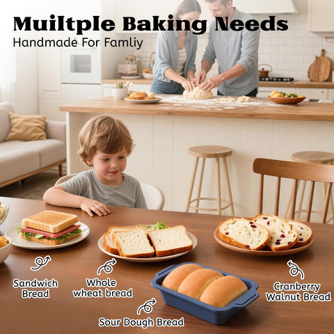 Vnray easy-clean bread pan stays pristine after bake.