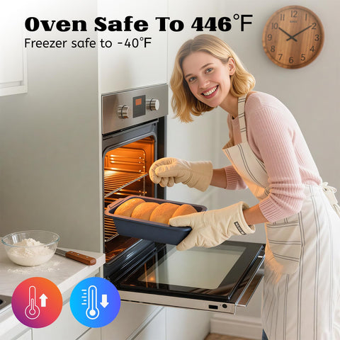 Vnray nonstick bread pan ensures easy demoulding.