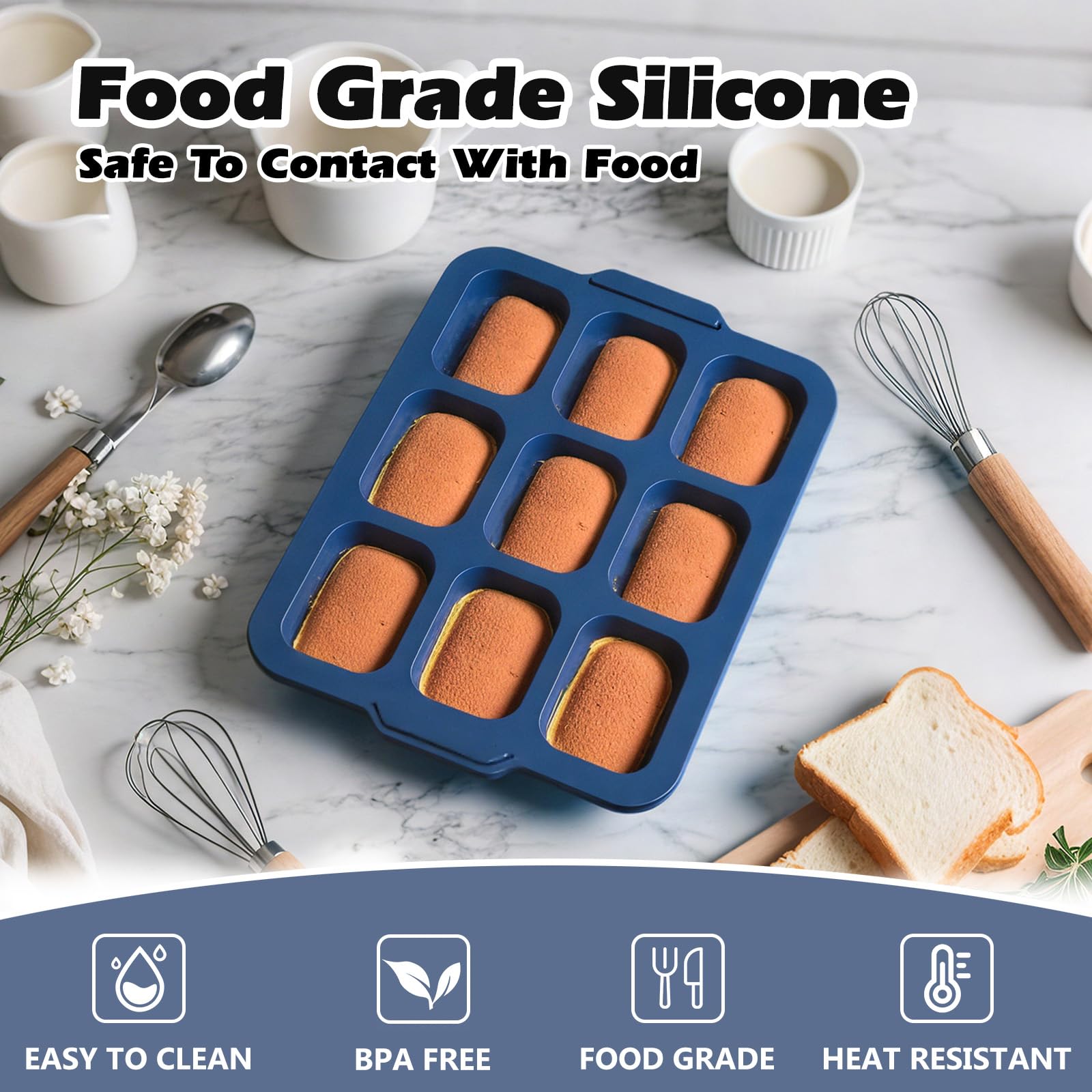 Heat-resistant and freezer-safe for versatile mini treats and storage.
