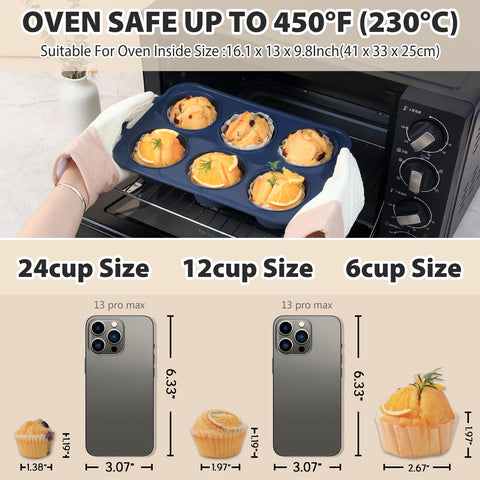 Vnray oven-safe up to 450°F for versatile recipes