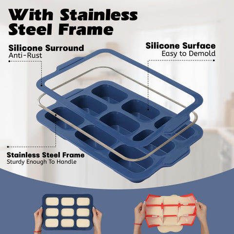 Reinforced steel rim provides stable baking and preserves loaf shape.