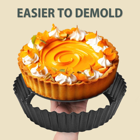 Vnray removable bottom design enabling clean crust release
