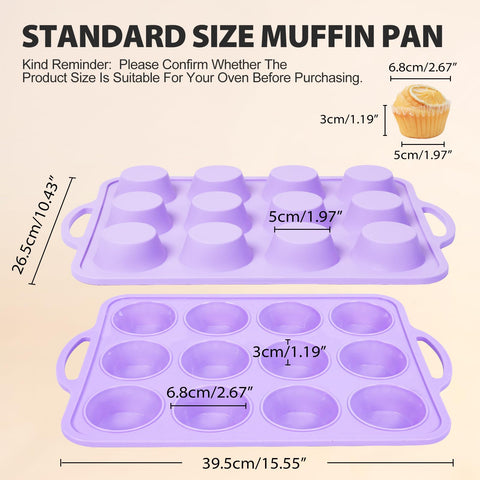 Vnray 24-cup mini silicone muffin pan with frame — compact baking versatility