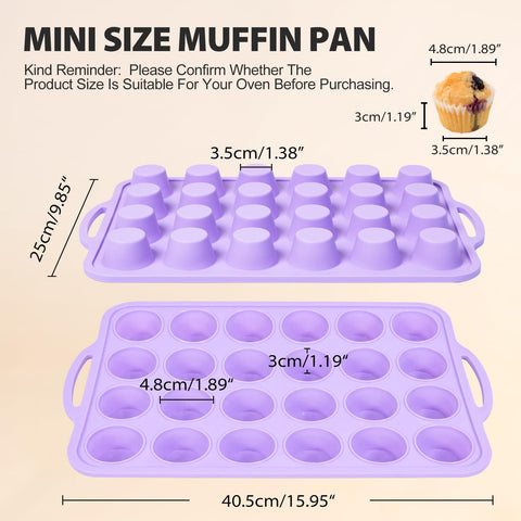 Vnray muffin pan nonstick release for mess-free oven transfers