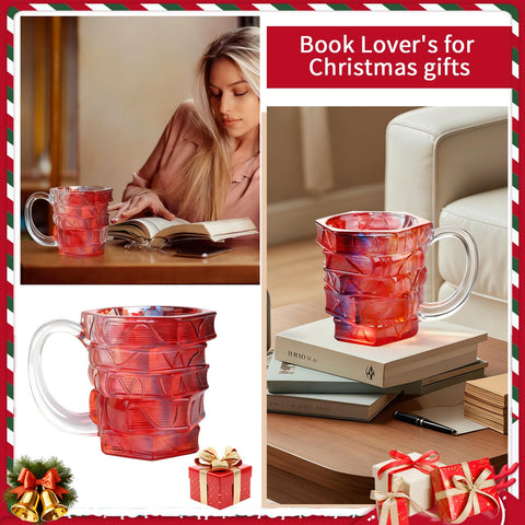 VNROSE book mug on a desk adds a cozy, decorative touch.