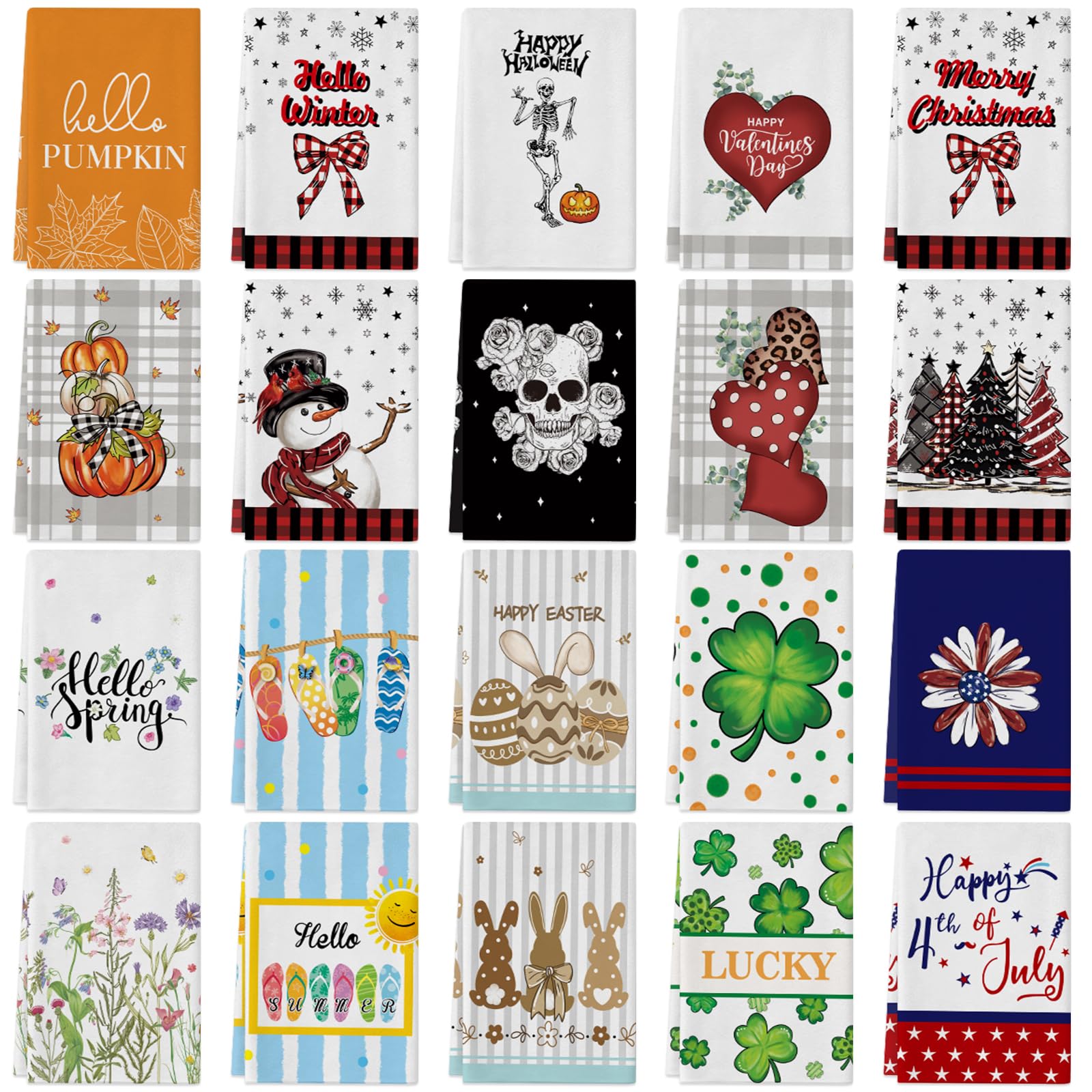 Voajocc Christmas kitchen towel design for festive cleanup.