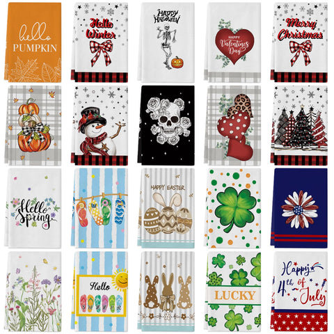 Voajocc Christmas kitchen towel design for festive cleanup.