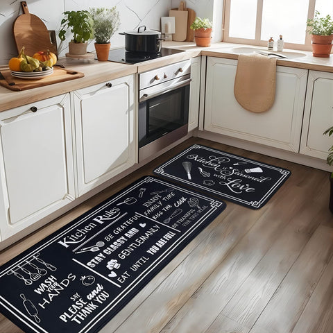 Voanos cushioned 0.3 inch thickness provides comfortable standing during meal prep.