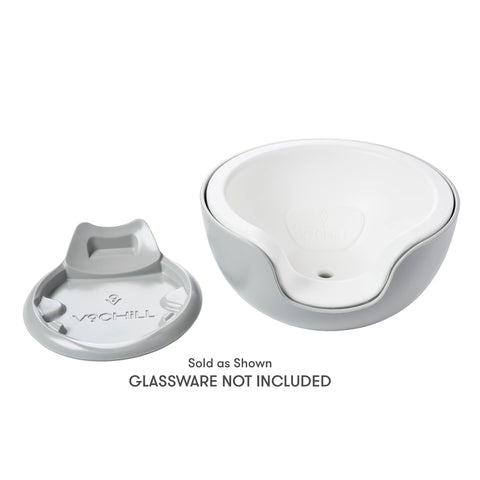 VoChill user removing glass for adjustable chill level.