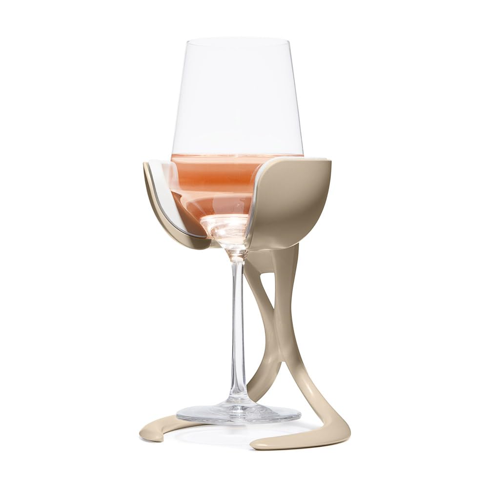 VoChill stemmed wine glass chiller front view highlights design and ease of use.