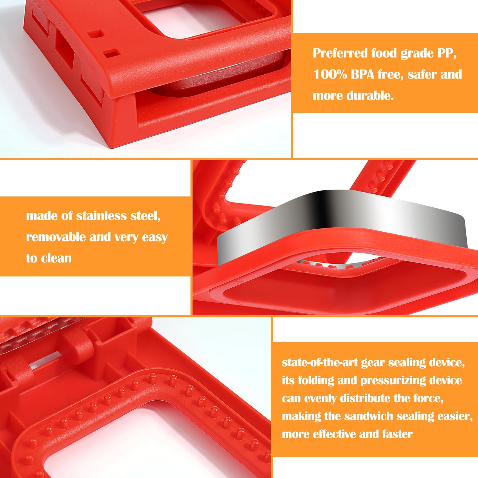 Vodolo gear sealing system provides even pressure for secure crust-free seals