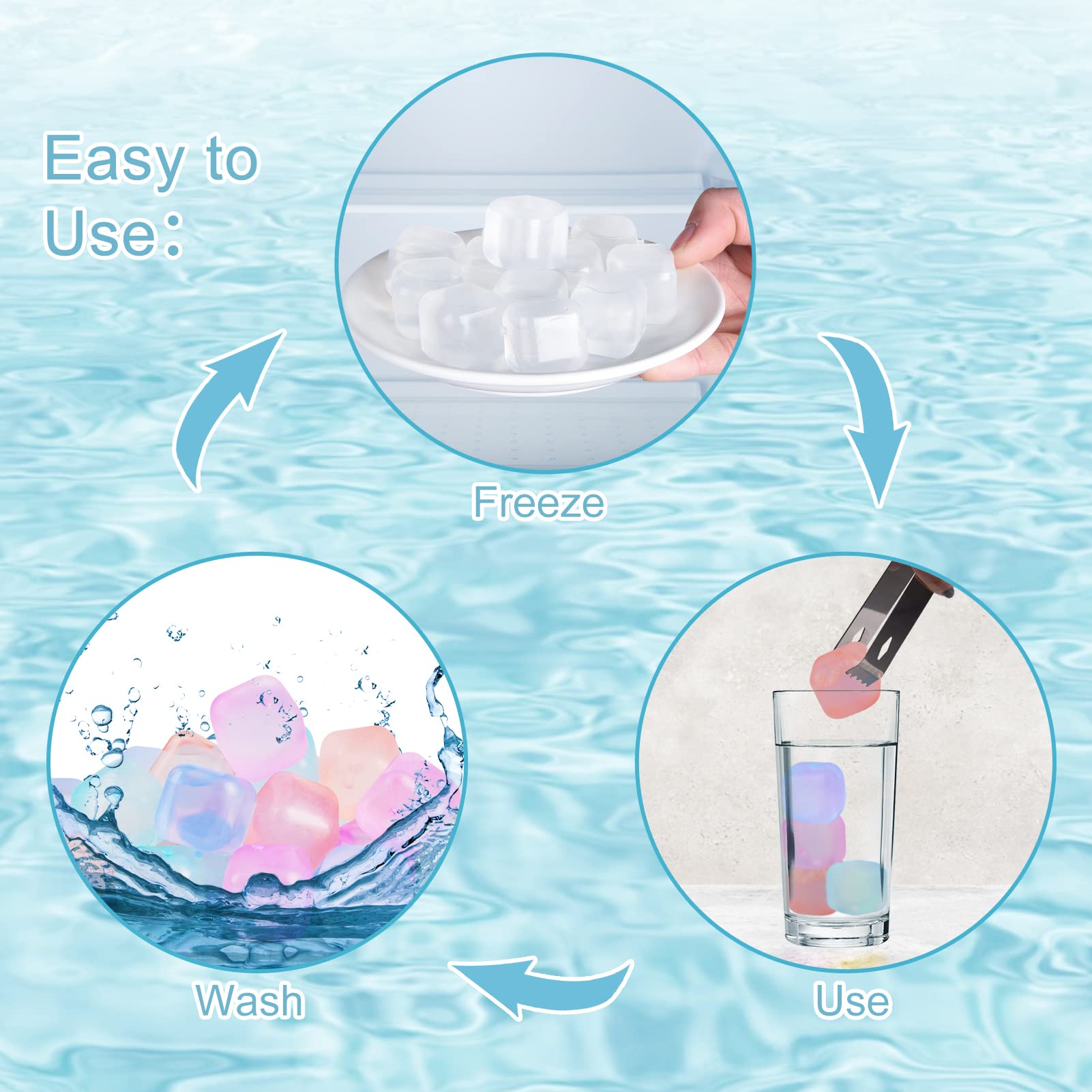 VOGVOG color-changing ice cubes enhancing party cocktails and social vibes.