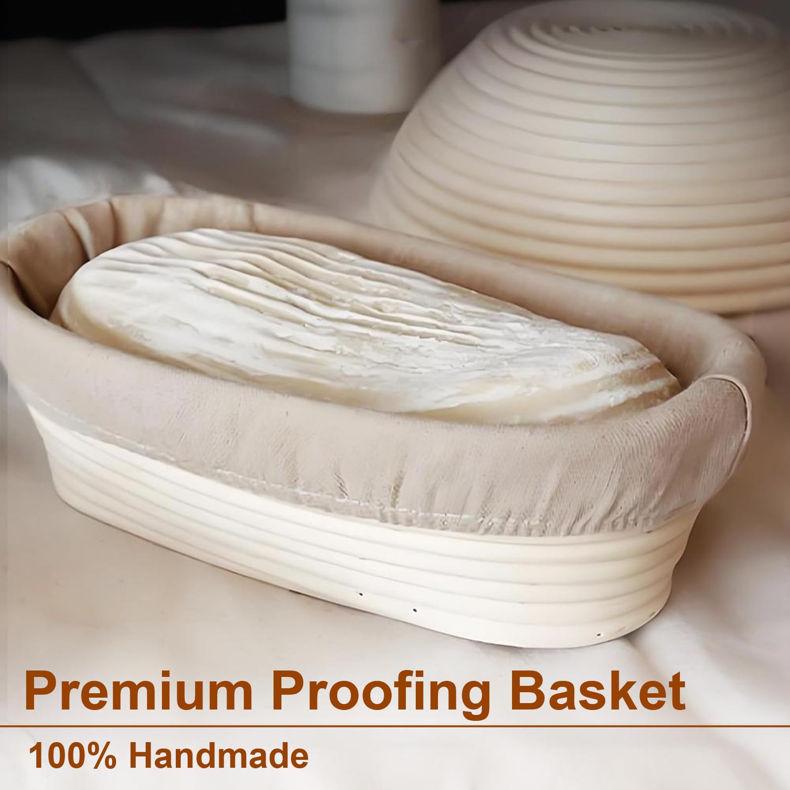 vohorit breathable cloth cover keeps dough protected during fermentation.