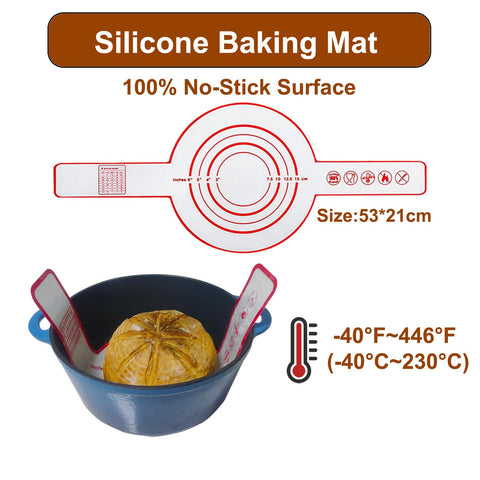 vohorit silicone baking mat providing non-stick surface and high heat tolerance.