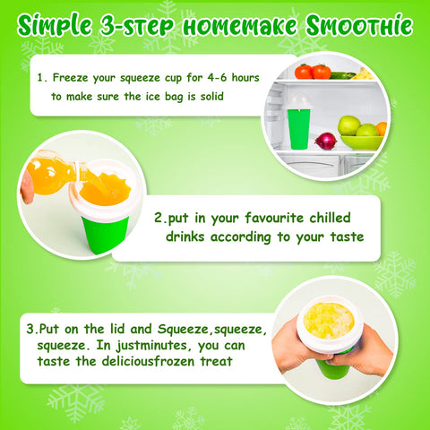 VOIEOV Slushy Maker Cup 2-in-1 straw and spoon for versatile eating.