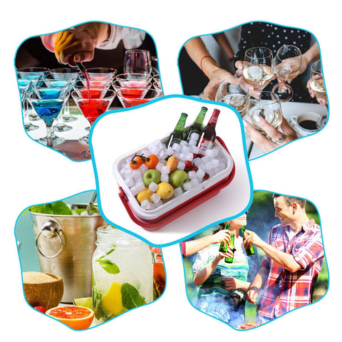 VOJP clear cubes showcase drinks while staying cold