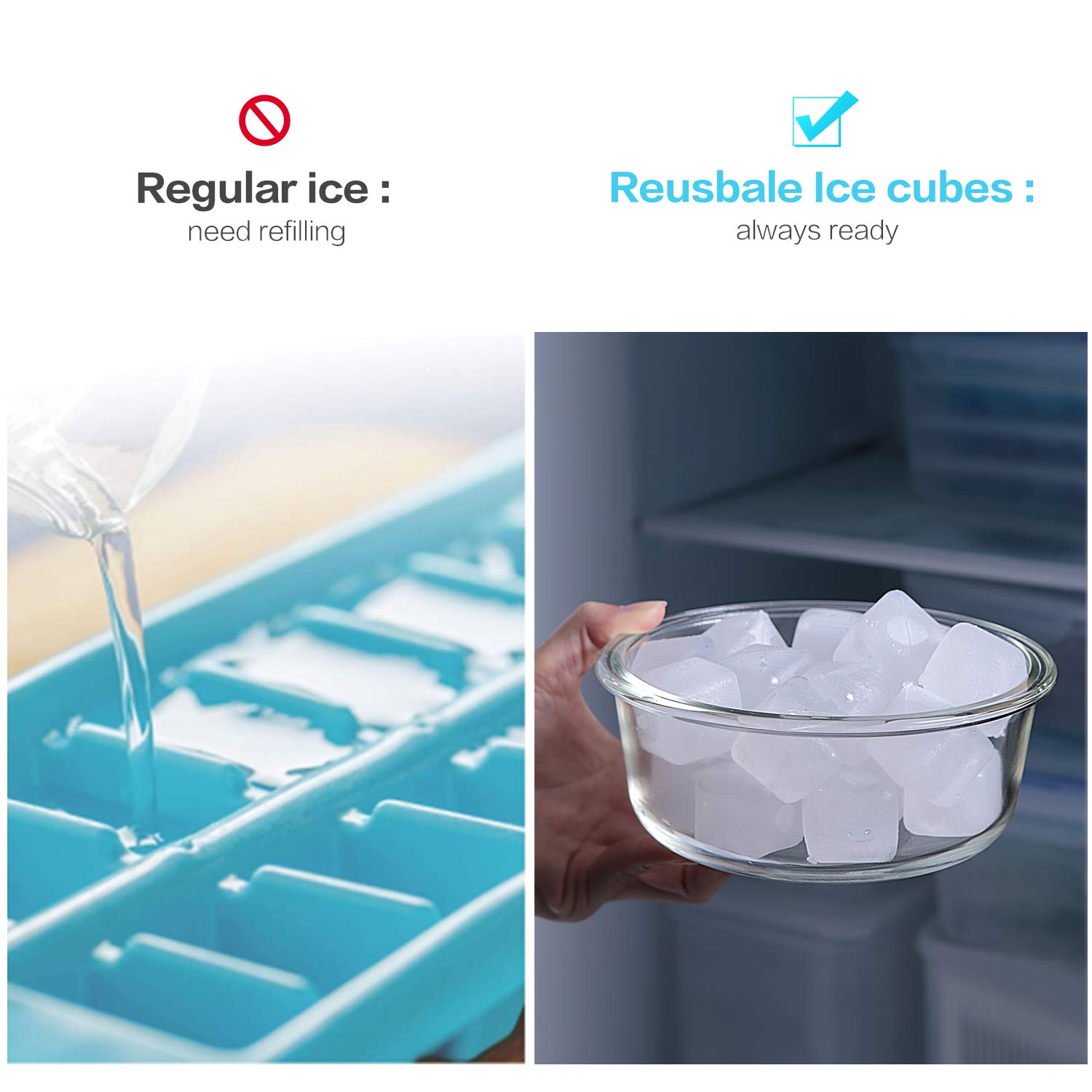 VOJP dishwasher-safe ice cubes simplify cleanup and reuse