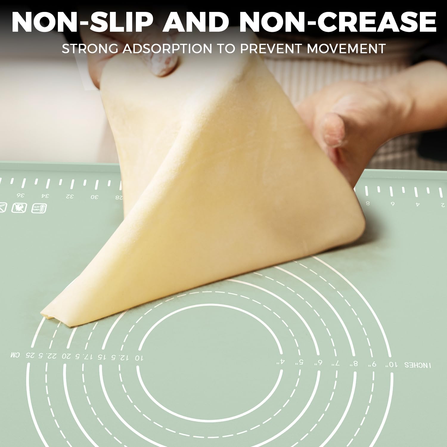 Volikos mat is dishwasher-safe for quick cleanup