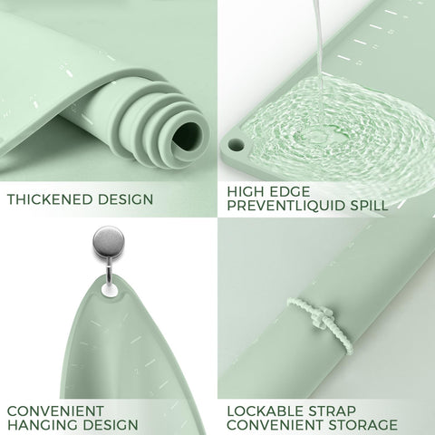 Volikos mat shows 5 mm edge height for better dough control