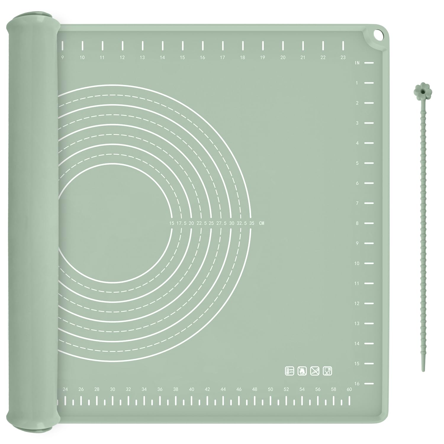 Volikos mat folds or ties for compact storage after use