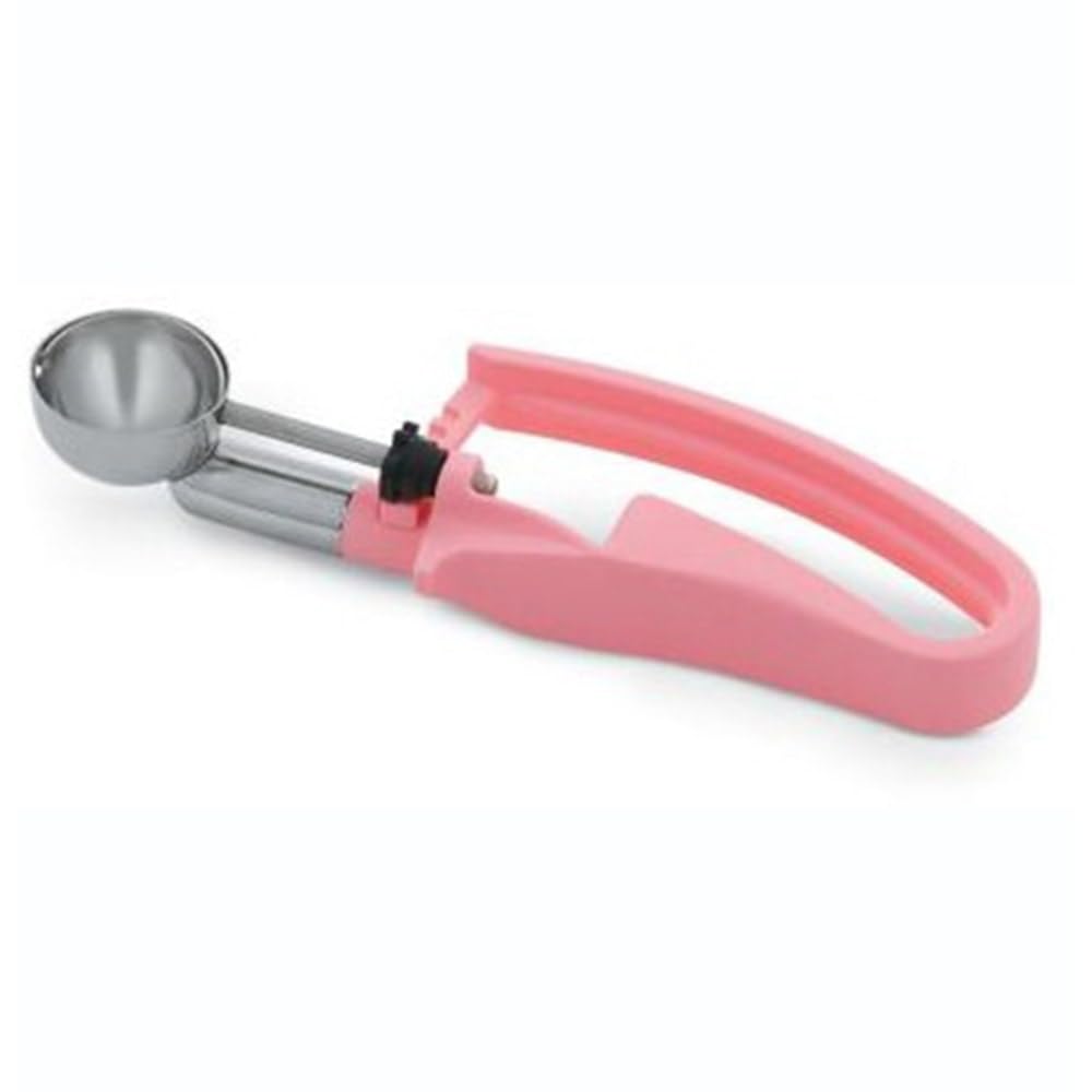 Vollrath 47402 disher with pink handle for precise, quick portions in busy kitchens.