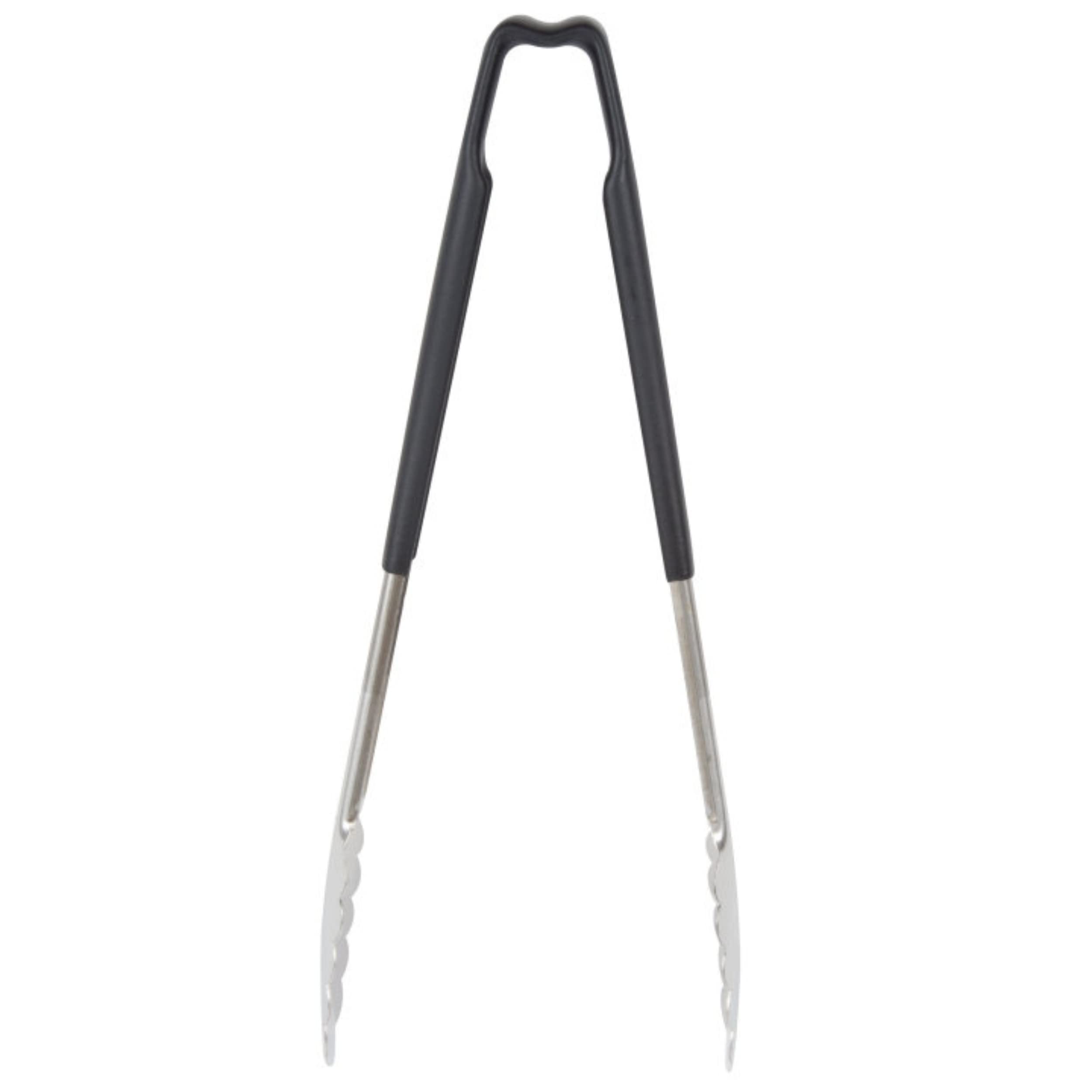 Vollrath tong featuring ergonomic black handle stays cool during cooking