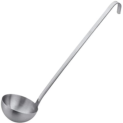 Vollum 1-Piece Ladle with polished stainless steel bowl for precise pouring