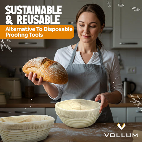Vollum 2-lb capacity supports medium-sized sourdough batches.