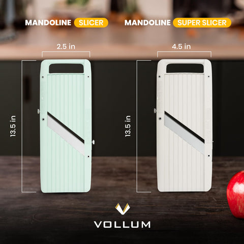 Vollum slicer in use for vegetables and fruits
