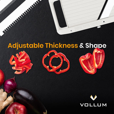 Vollum thin-slice blade in action enables delicate cuts