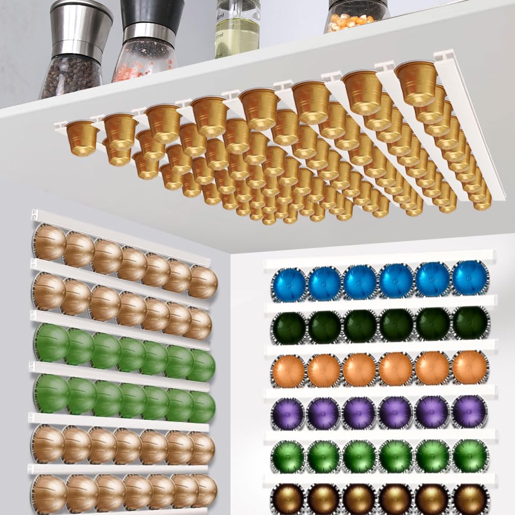 VOMELON wall-mounted coffee pod holder keeps pods visible and accessible.