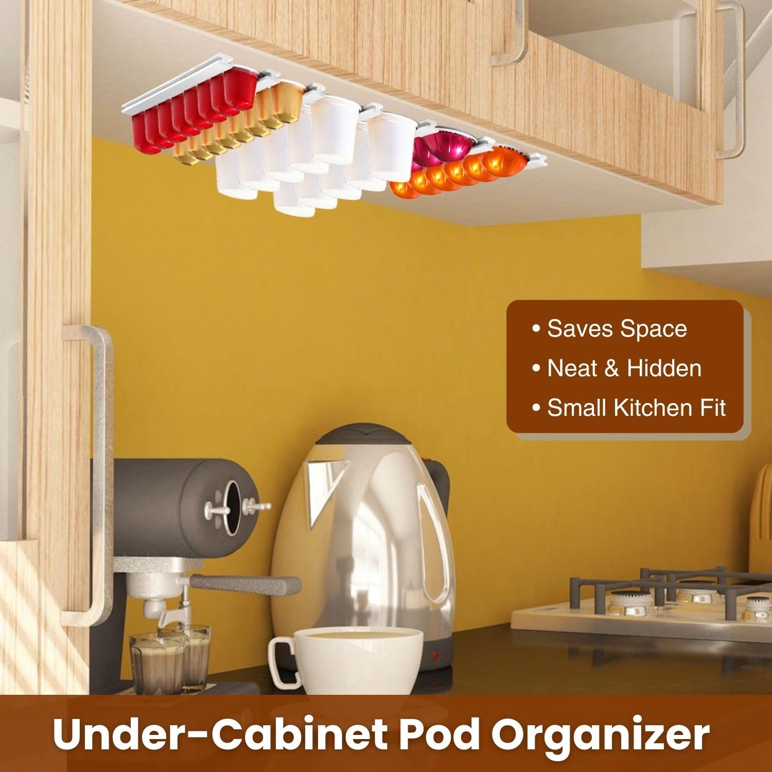 VOMELON pod holder compatible with many coffee brands.