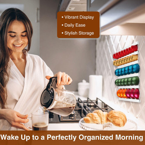 VOMELON white pod organizer brightens any counter surface.