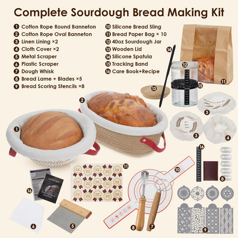 VONATES bread lame with replaceable blades for decorative loaf patterns
