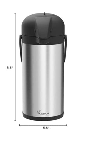 Vondior sleek stainless steel exterior emphasizes durable restaurant-grade construction.