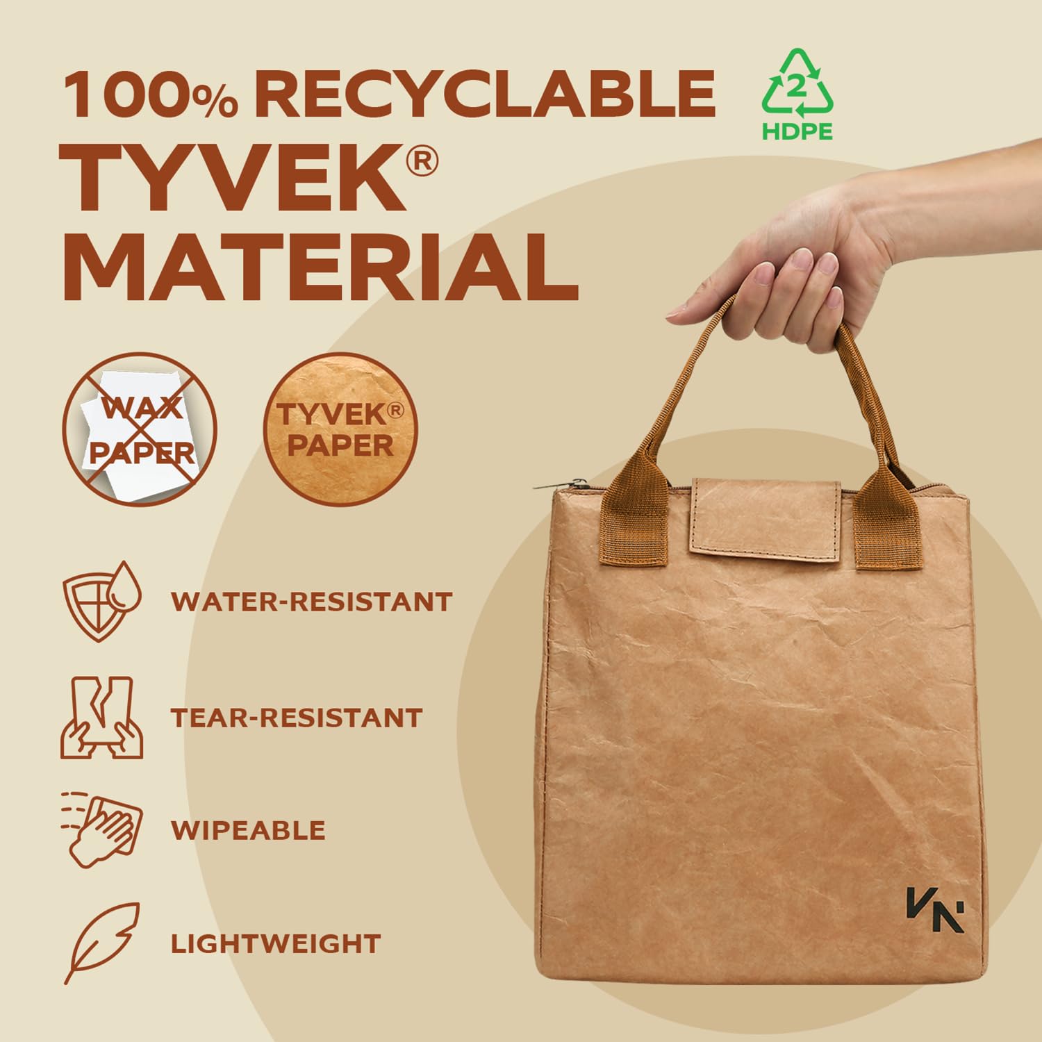 Compact 9.5x6x11 inch size fits most totes