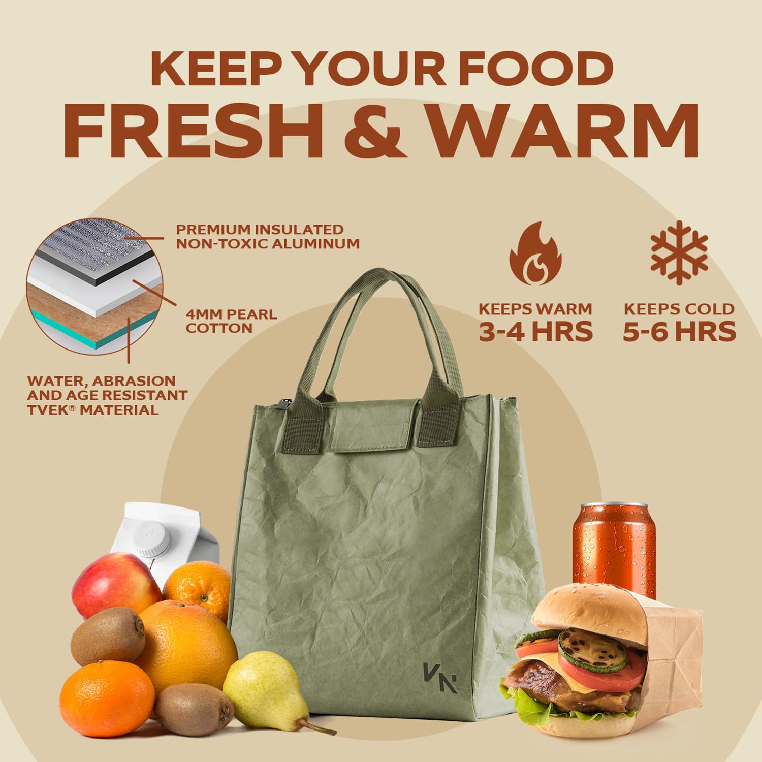 VonNova lunch bag in office or travel setting complements outfits