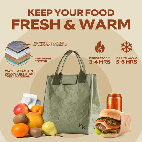 VonNova lunch bag in office or travel setting complements outfits