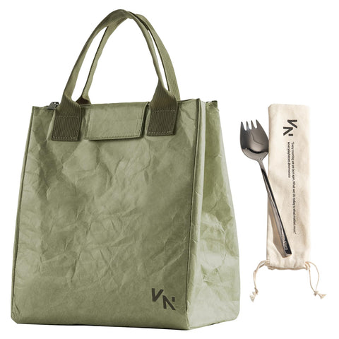 VonNova women's insulated lunch bag top view shows stylish design and compact carry