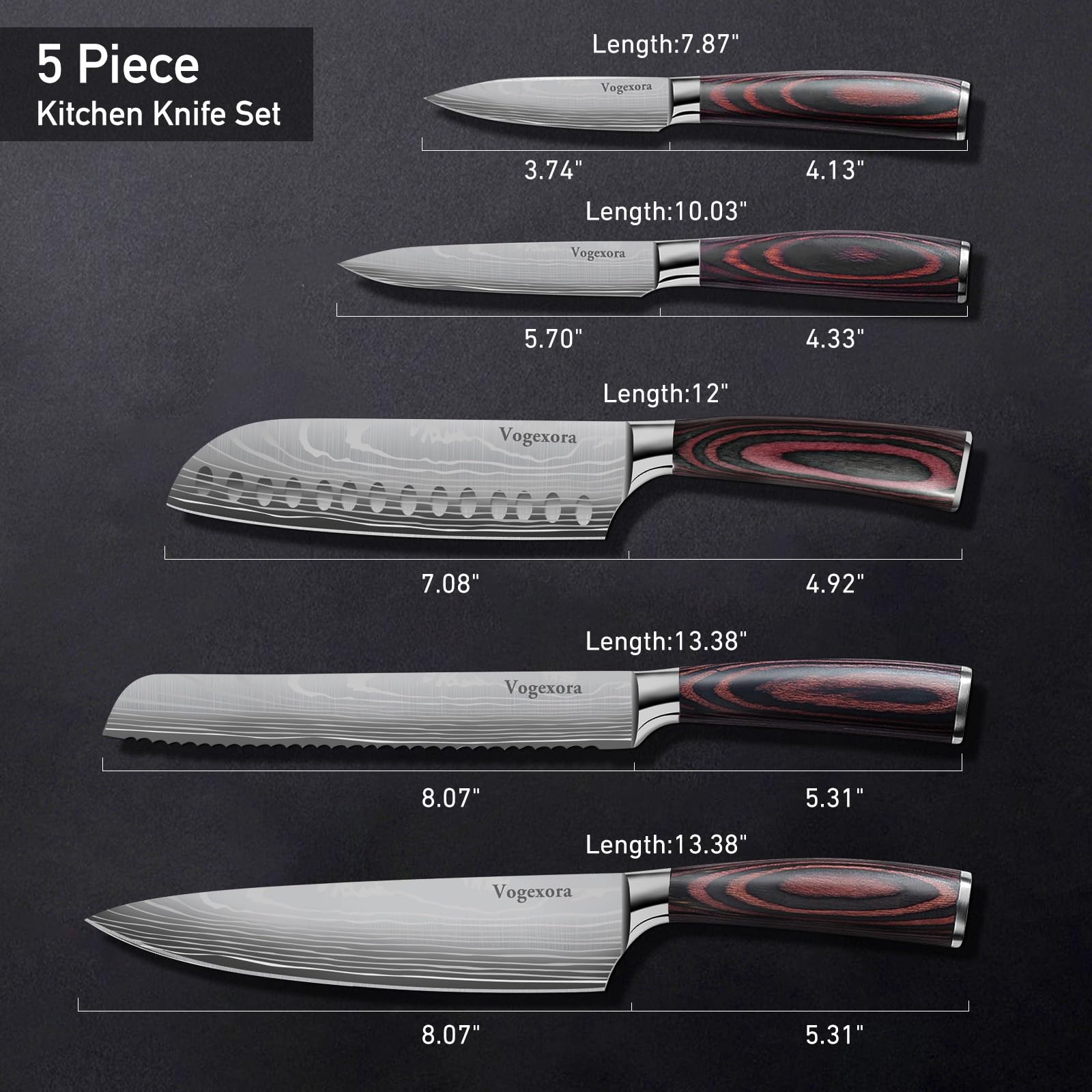 8-inch bread knife slicing through crusty bread
