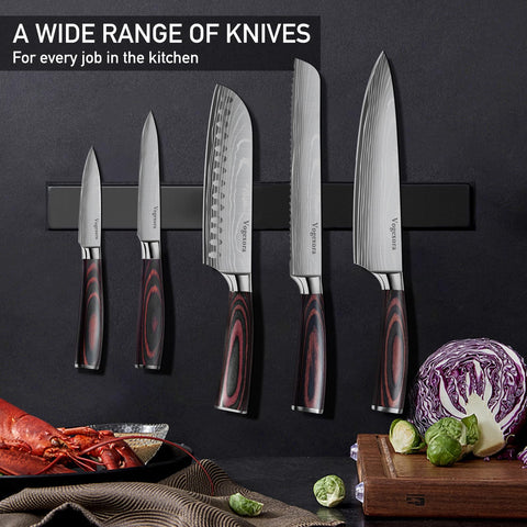 Dishwasher-safe Vorgexora knife set for easy cleanup